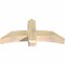 Ekena Millwork Bellingham Rough Sawn Timber Gable Bracket, Douglas Fir, 48"W x 22"H x 6"D x 6"F, 11/12 Pitch GBW048X22X0606BEL00RDF - alternate 2
